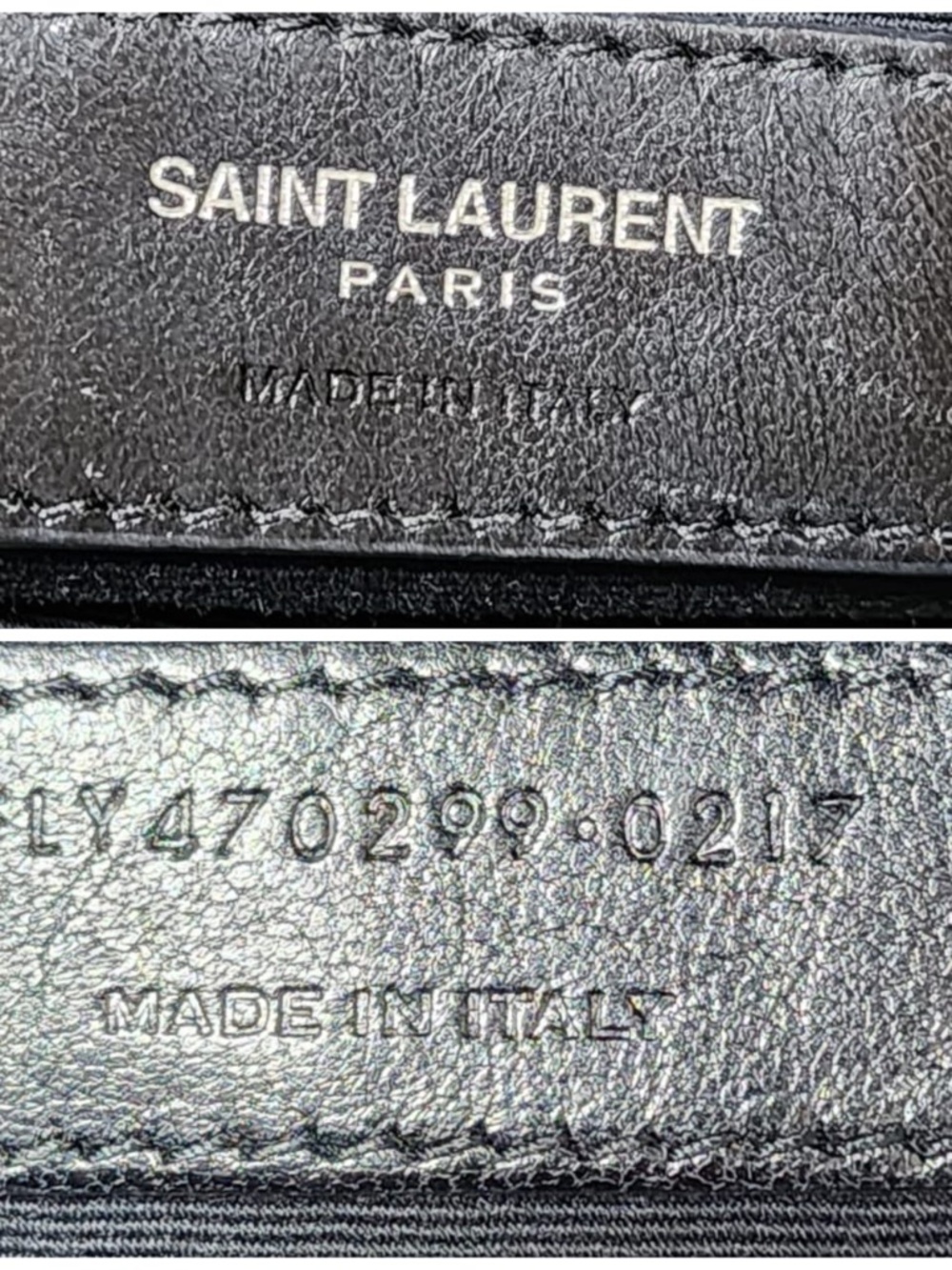 Authentic Saint Laurent Lambskin Monogram Small Lou Camera Bag Black - Picture 3 of 13